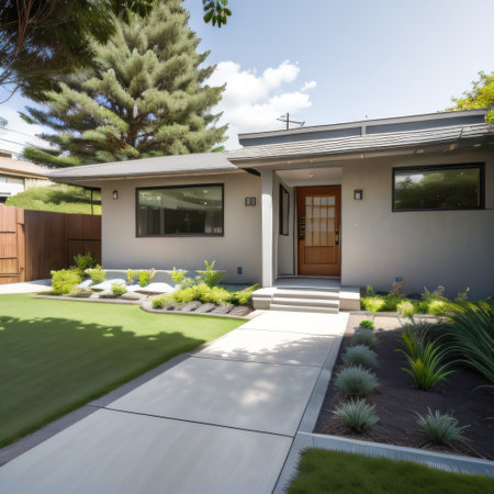 Modern concrete floor surface with natural creationの素材