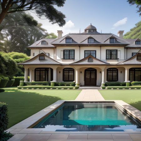 A Architectural Marvel with Luxurious Interiors andの素材