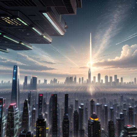 An scifi astronaut exploring a new faraway distant mistery worlds inの素材