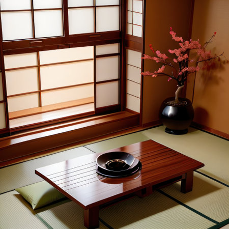 style japanese zen kitchen interior designの素材