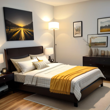 The interior of the apartment of the living room is modern and comfortableの素材