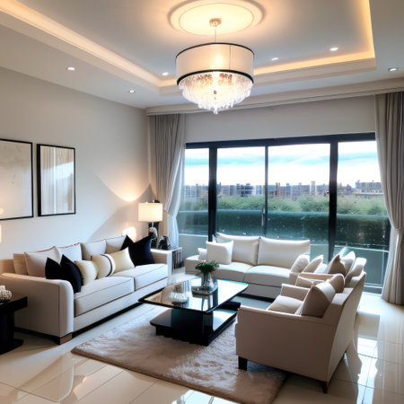 modern living roomの素材