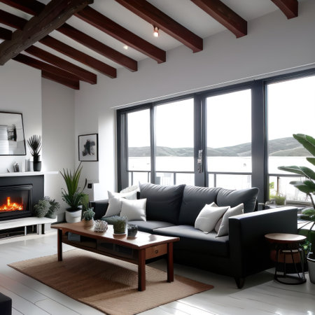 modern living room interiorの素材