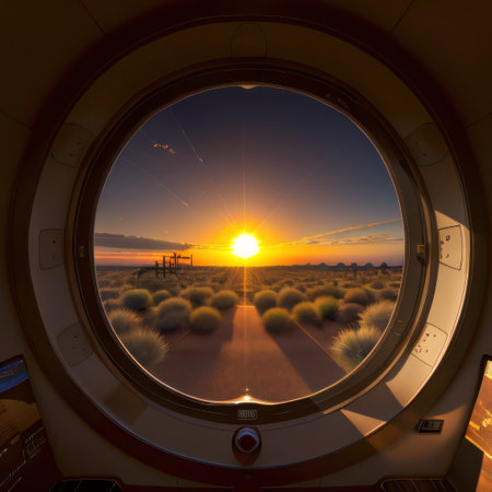 sunset in the desertの素材