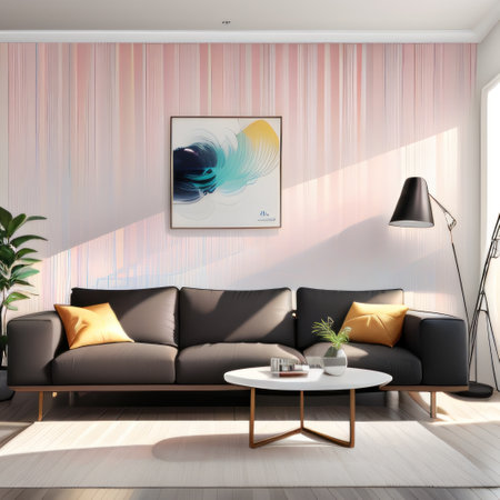 Modern ombre wallpaper for living room decorの素材