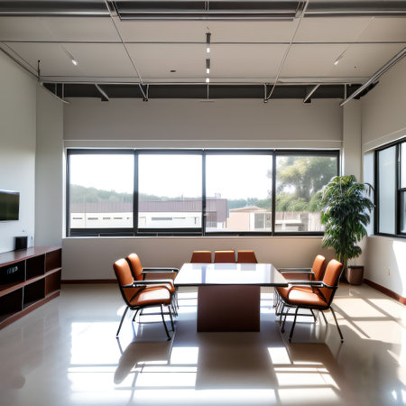 college lounge with contemporary lounge chairs and minimalist coffee tablesの素材