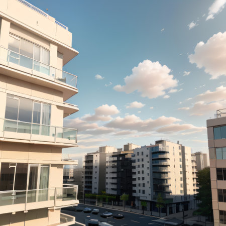 Aesthetic and minimalistic abstract background with pastel colorsの素材