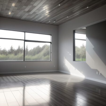 empty modern living room interior with grey concrete wall mock up inの素材
