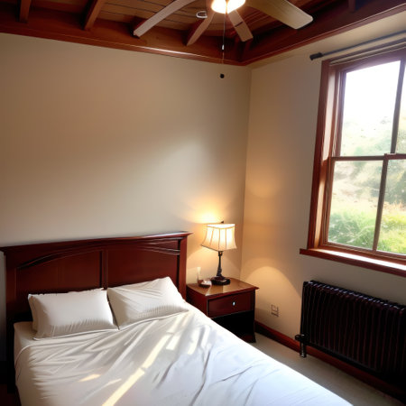 interior of a bedroomの素材