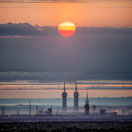 Tokyo cityscape atの素材