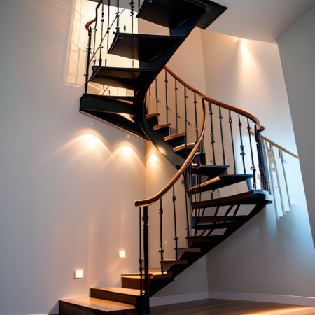 Stair riser with epoxy resin It gives a very nice modern style Luxuryの素材