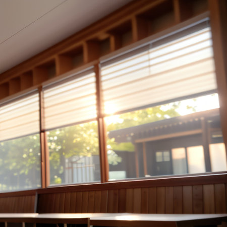 Blur focus of White open space background modren Day lightの素材