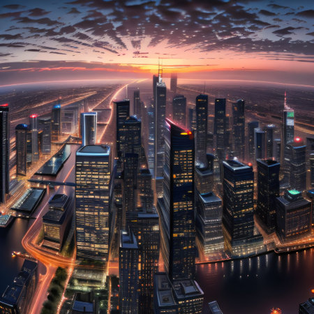 panorama of the cityの素材