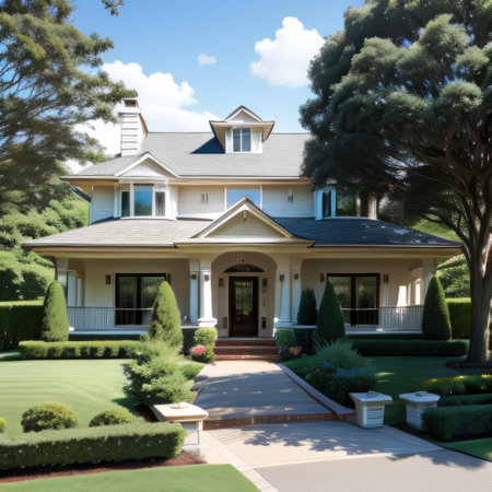 Luxury house with classic charm and modern amenitiesの素材