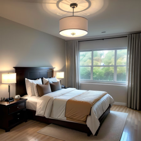 interior of a bedroomの素材