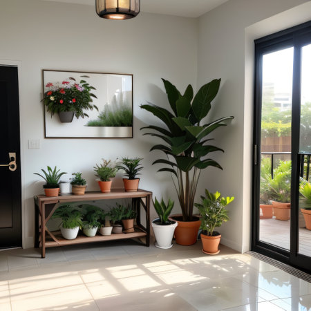 Product display with background of concrete wall and stone flooringの素材