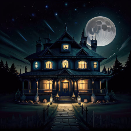 haunted house created withの素材