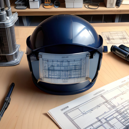 Architects shaking hands with engineer in construction Engineeringの素材