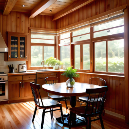 interior of a kitchenの素材