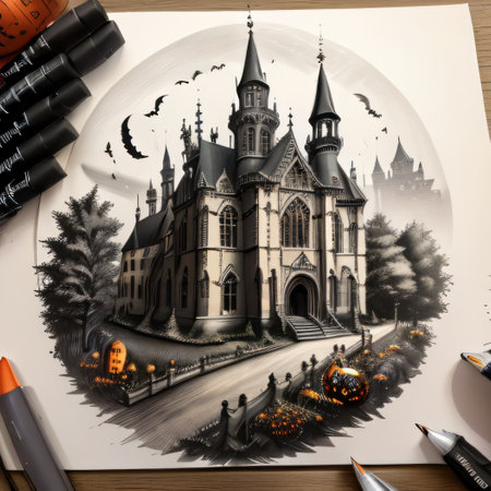 spooky halloweenの素材