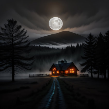 scary halloween spooky cinematic photographyの素材