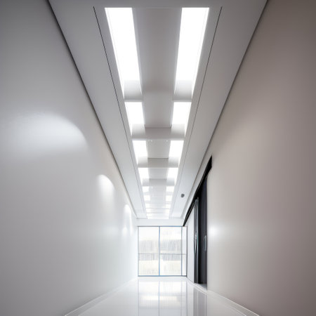 Abstract white interior with curved Modern architecture abstractの素材