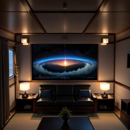 of comfy living room from the year Scandinavian Japanese designの素材