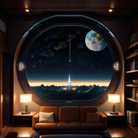 of comfy living room from the year Scandinavian Japanese designの素材