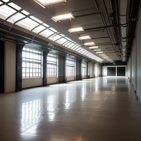 interior of a modern buildingの素材