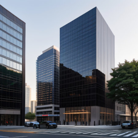 The exterior of an a place where professionals work and in the style ofの素材