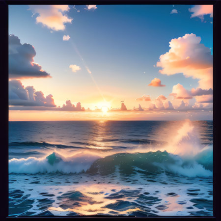 white fluffy clouds going flying open objects isolated on blue Door toの素材