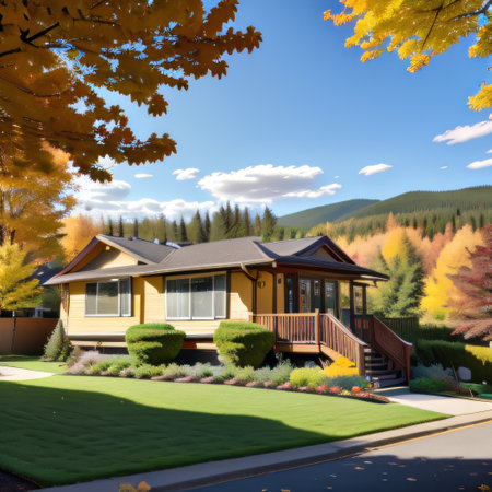 Valley a neighborhood located in the NW of showcases a beautiful sightの素材