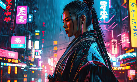 Japanese anime cosplay scene in Tokyo, Japan.の素材