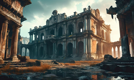 Ruins of the ancient city of Ephesus, Turkey.の素材