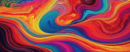 Abstract colorful background. Psychedelic texture. Digital painting. 3d rendering.の素材