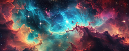 Planets and galaxy, science fiction wallpaper. Beauty in the universe.の素材