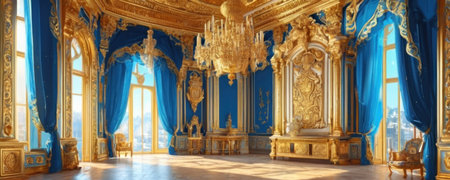 Interior of the Catherine Palace in Tsarskoye Seloの素材
