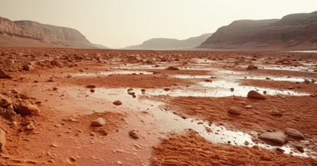 Landscape of the Negev Desert in Israel. Toned.の素材