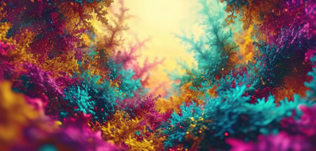 3d illustration of abstract geometric composition,digital art works. 3d rendering.の素材