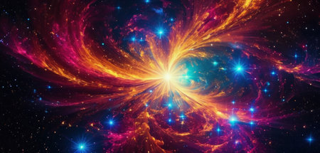 Abstract fractal. Fractal art background for creative design. Decoration for wallpaper, desktop, poster, cover booklet. Print for clothes, t-shirt. Creative illustration for designの素材