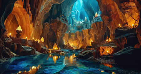 Beautiful view of the khao kho cave in thailandの素材