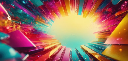 3d illustration of abstract geometric background with space for your text.の素材