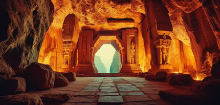 Ancient temple of Khajuraho in Madhya Pradesh, Indiaの素材