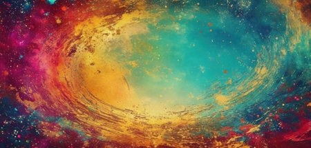 Cosmic space and stars, color cosmic abstract background. 3d renderingの素材