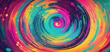 Abstract colorful spiral background. 3d rendering, 3d illustration.の素材