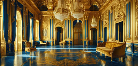 Interior of the Venetian Palace of Versailles, Franceの素材
