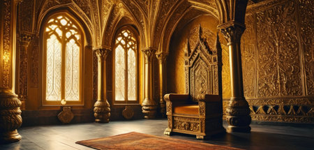 Interior of the Sultanahmet Palace in Istanbul, Turkey.の素材