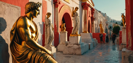 Statue of a woman in the streets of Granada, Andalusia, Spainの素材