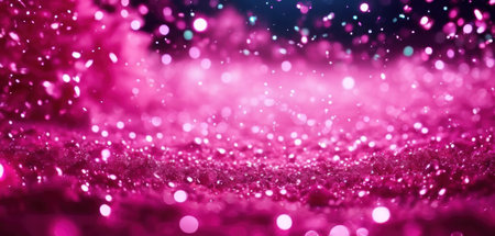 glitter vintage lights background. pink and purple. de-focusedの素材