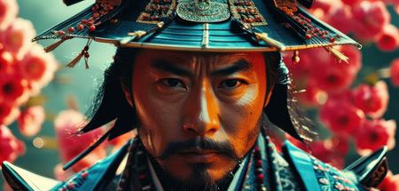 Portrait of a man wearing a traditional costume in the street.の素材